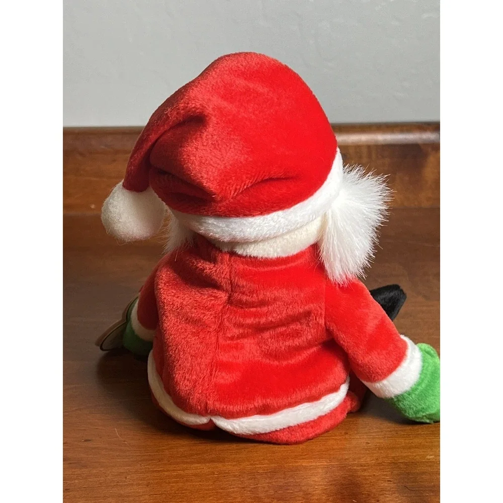 Vintage Mint Condition TY Beanie Baby - Santa 1998 Christmas Soft Plush With Tag